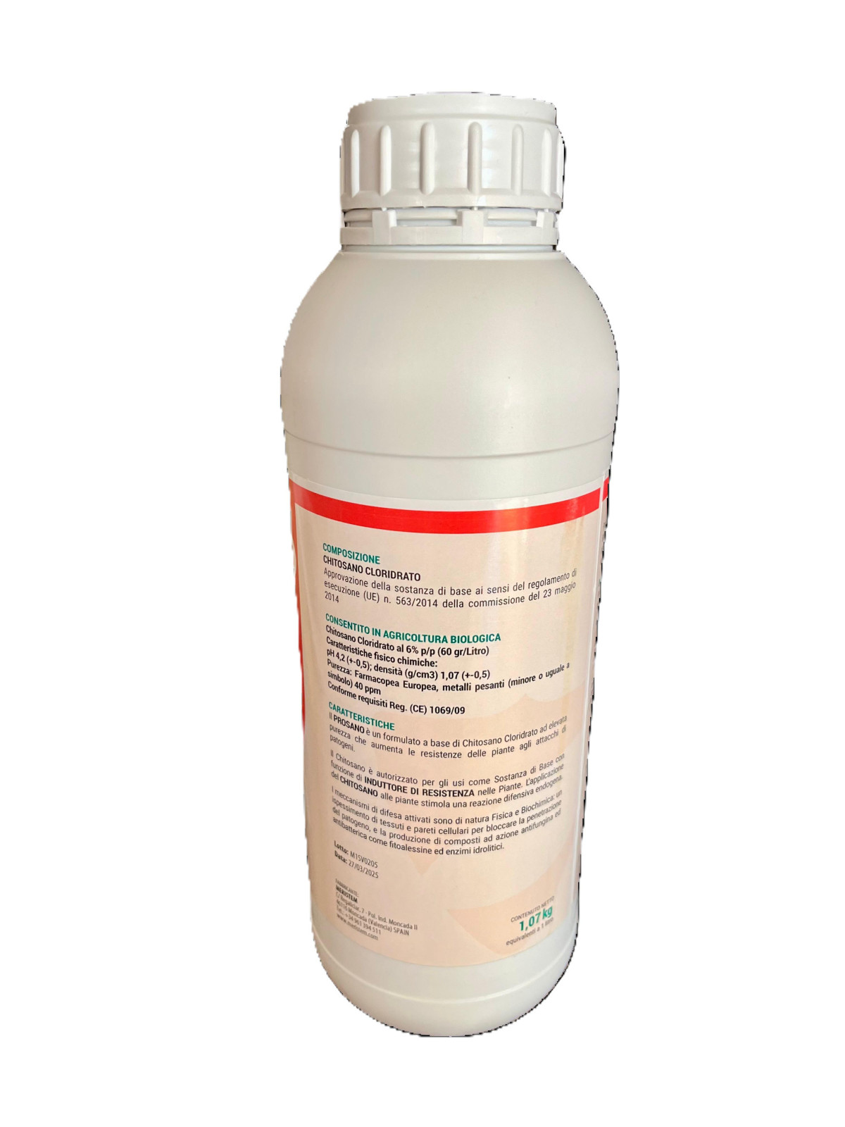 PROSANO è una sostanza di base composto da Chitosano cloridrato a corta catena, che stimola le difese naturali delle piante.