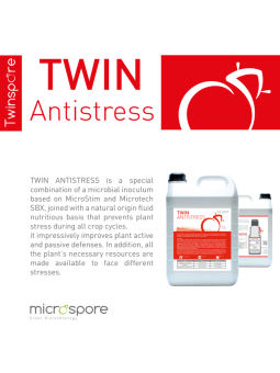 Twin Antistress SOLUZIONE PER LA PREVENZIONE DEGLI STRESS BIOTICI E ABIOTICI