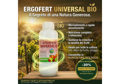 ? ERGOFERT UNIVERSAL BIO: Massima efficienza e rapido assorbimento per le tue colture! image