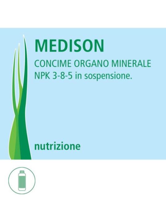 MEDISON - Concime organo minerale NPK 3-8-5 liquido greenagricoltura